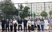 商学院组织“气排球展风采，文明风拂校园—争做文明学生”班级气排球比赛开幕式